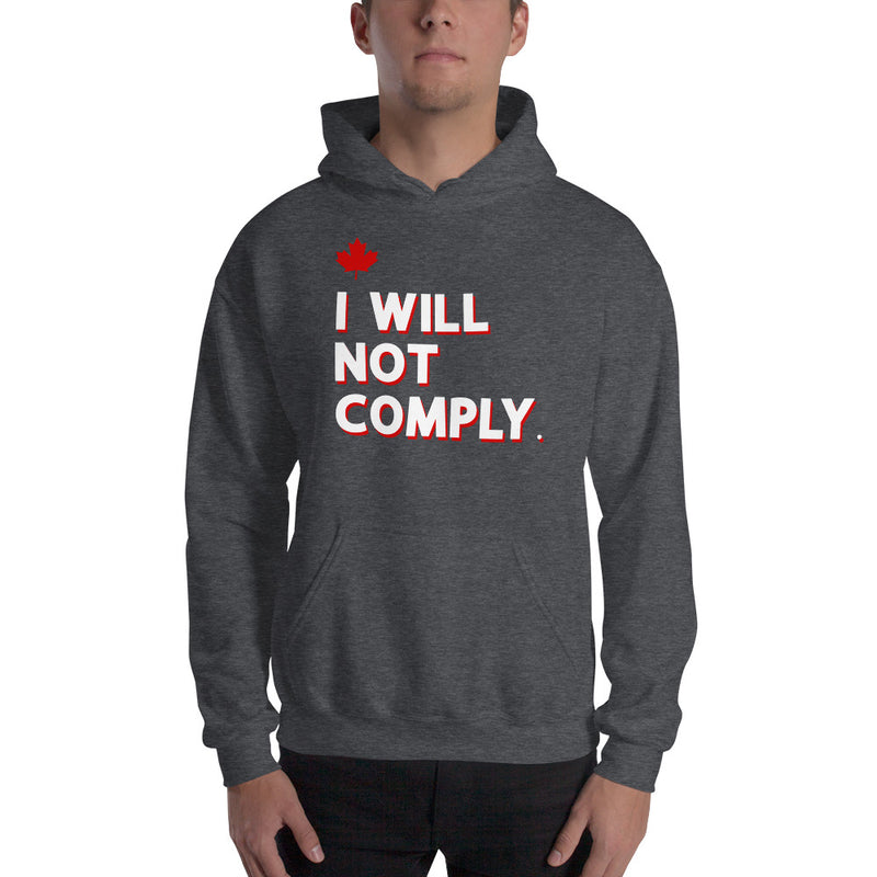 Load image into Gallery viewer, I Will Not Comply Maple Leaf-Unisex Hoodie