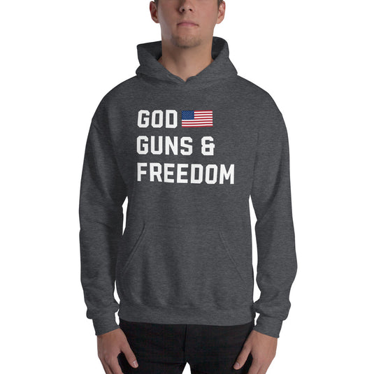 God, Guns & Freedom America-Unisex Hoodie