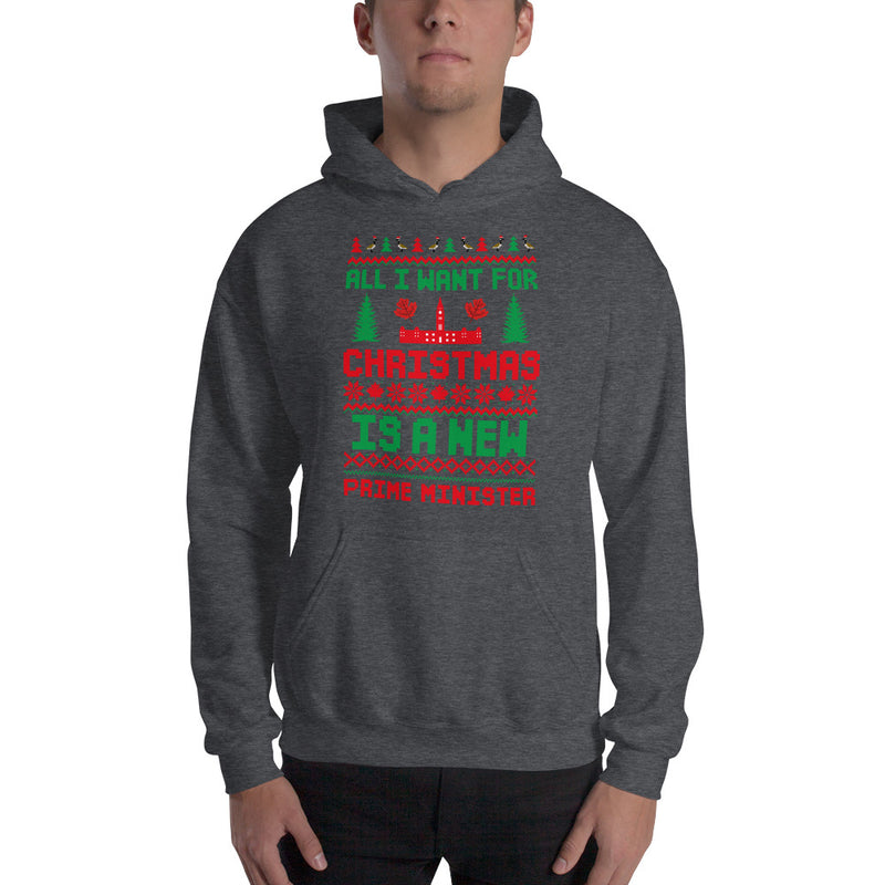 Load image into Gallery viewer, All I Want For Christmas Is A New Prime Minister Unisex Hoodie