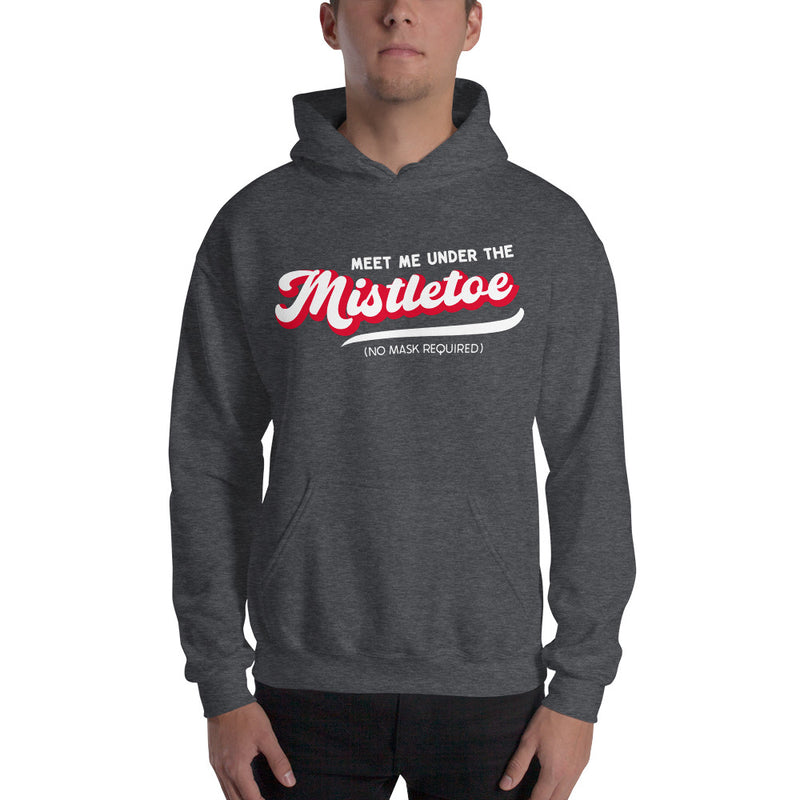 Load image into Gallery viewer, Retro Meet Me Under The Mistletoe (No Mask Required)- Unisex Hoodie