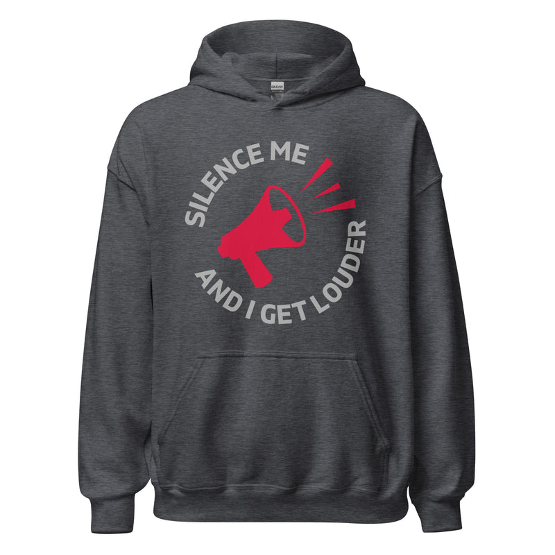 Load image into Gallery viewer, Silence Me and I Get Louder Rebel Horn- Unisex Hoodie