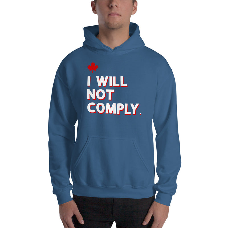 Load image into Gallery viewer, I Will Not Comply Maple Leaf-Unisex Hoodie