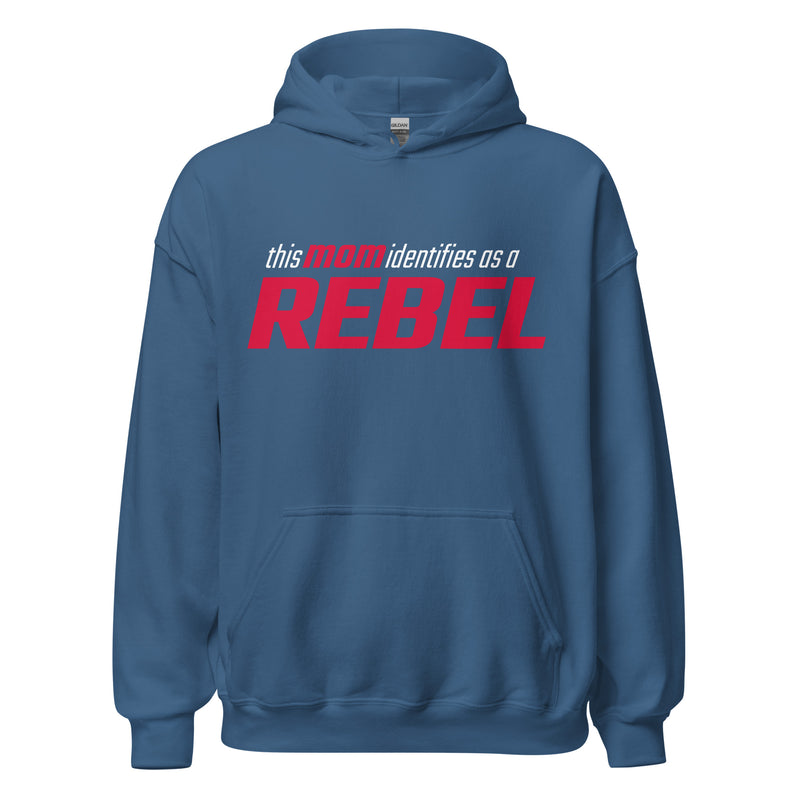 Load image into Gallery viewer, This Mom Identifies as a Rebel- Unisex Hoodie