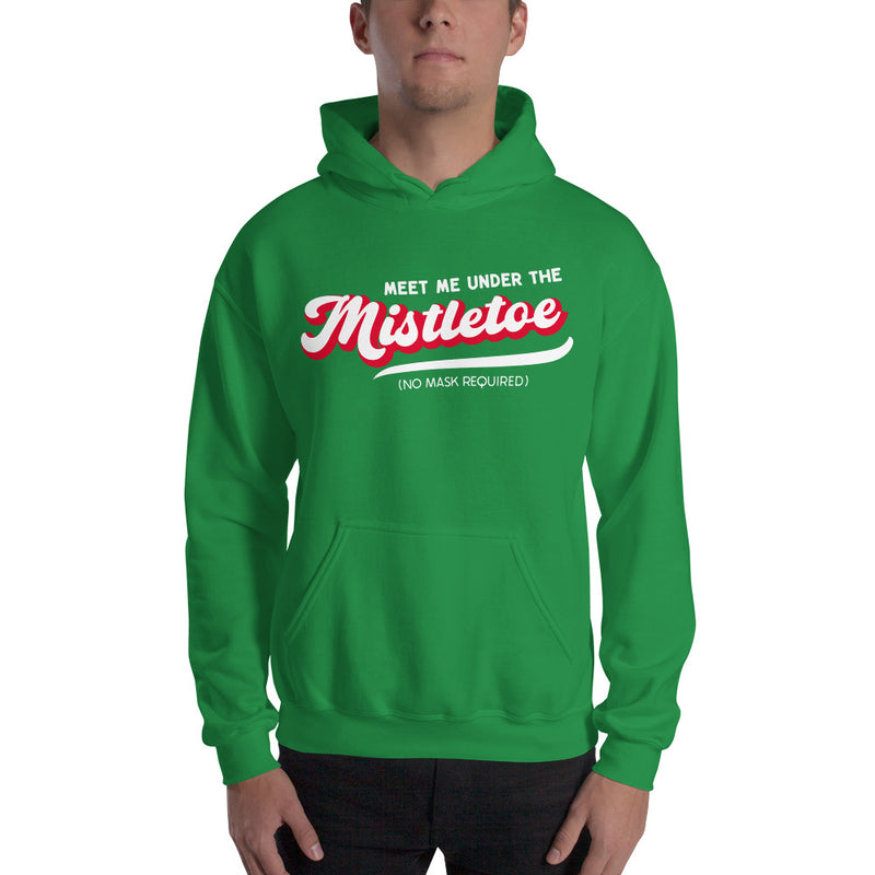 Load image into Gallery viewer, Retro Meet Me Under The Mistletoe (No Mask Required)- Unisex Hoodie