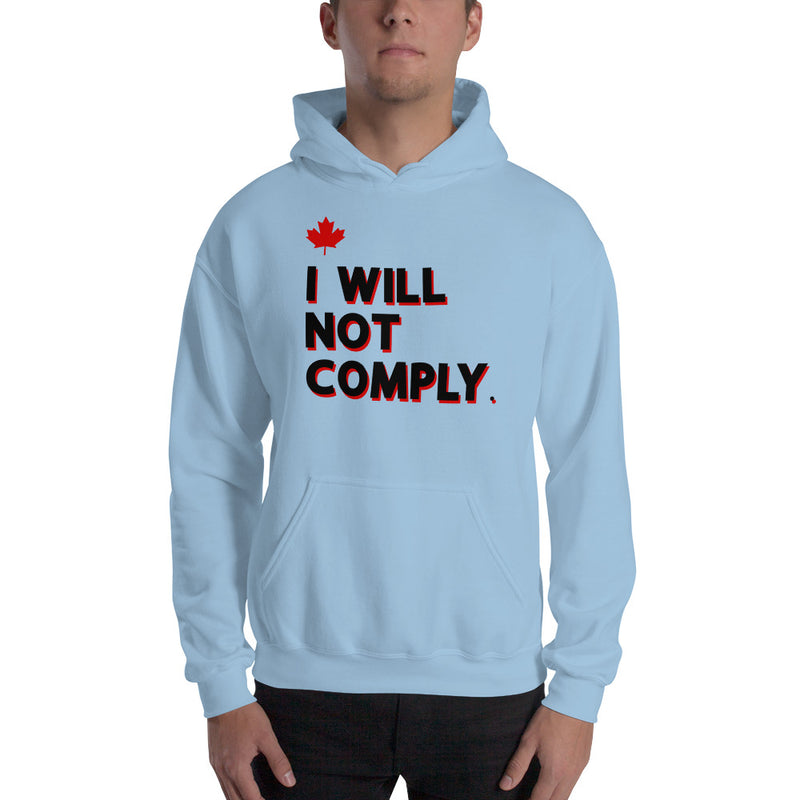 Load image into Gallery viewer, I Will Not Comply Maple Leaf-Unisex Hoodie