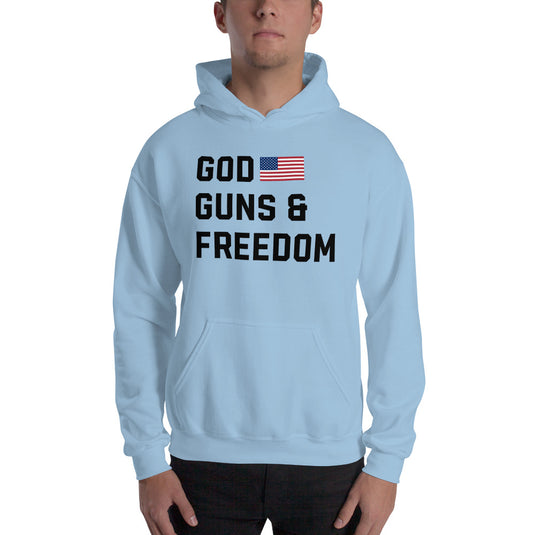 God, Guns & Freedom America-Unisex Hoodie