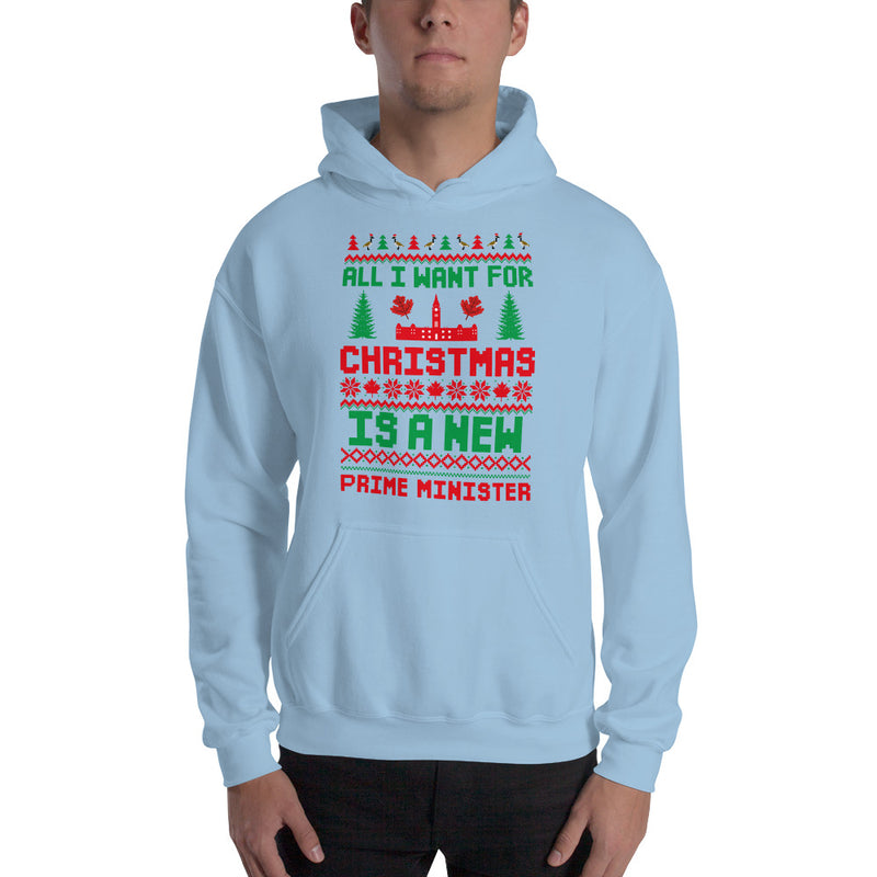 Load image into Gallery viewer, All I Want For Christmas Is A New Prime Minister Unisex Hoodie