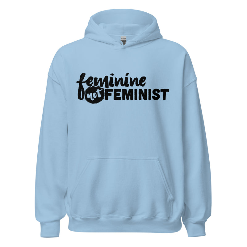 Load image into Gallery viewer, Feminine Not Feminist- Unisex Hoodie