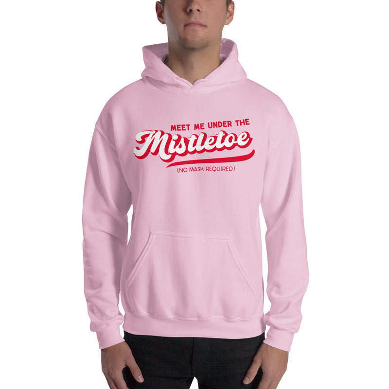 Load image into Gallery viewer, Retro Meet Me Under The Mistletoe (No Mask Required)- Unisex Hoodie