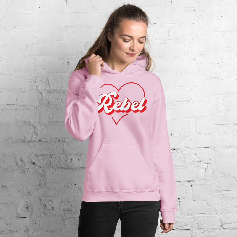 Load image into Gallery viewer, Rebel At Heart- Unisex Hoodie