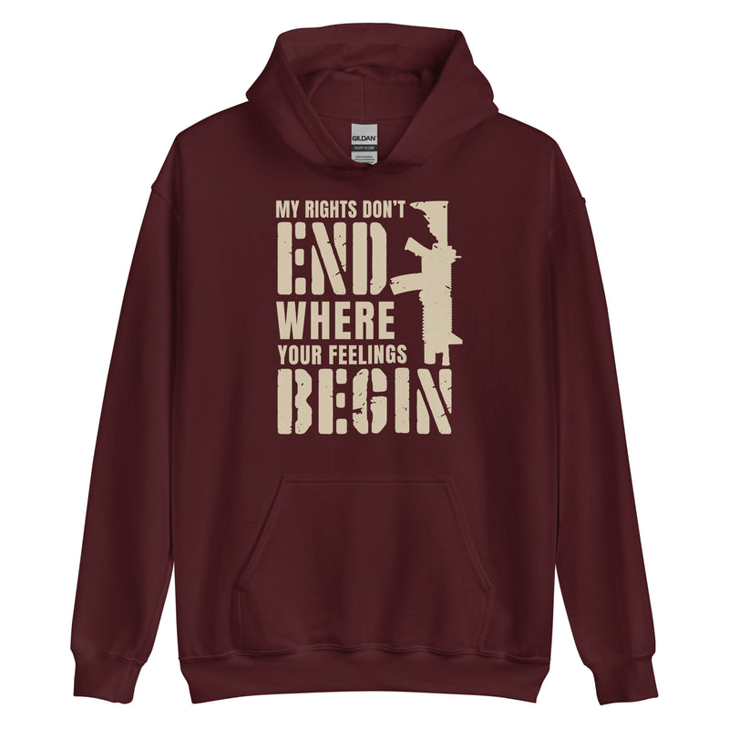 Load image into Gallery viewer, My Rights Don't End Where You're Feelings Begin- Unisex Hoodie