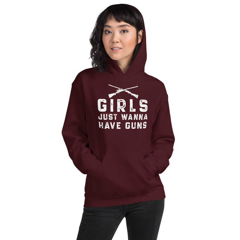 Load image into Gallery viewer, Girls Just Wanna Have Guns-Unisex Hoodie