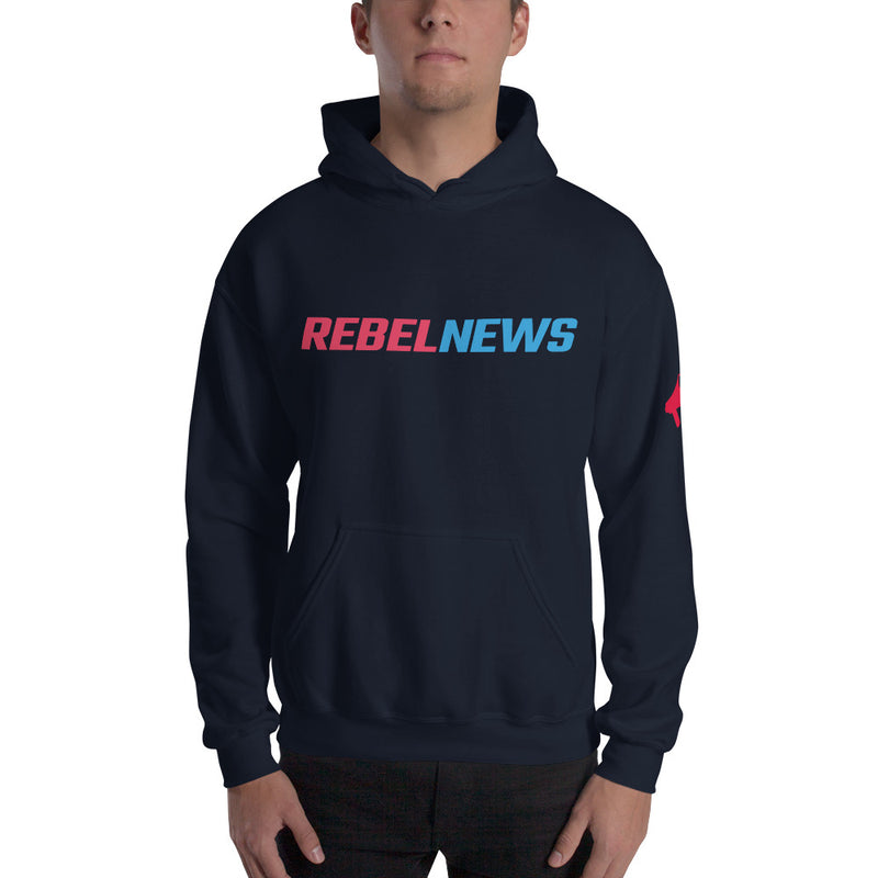 Load image into Gallery viewer, Rebel Typography Logo- Unisex Hoodie