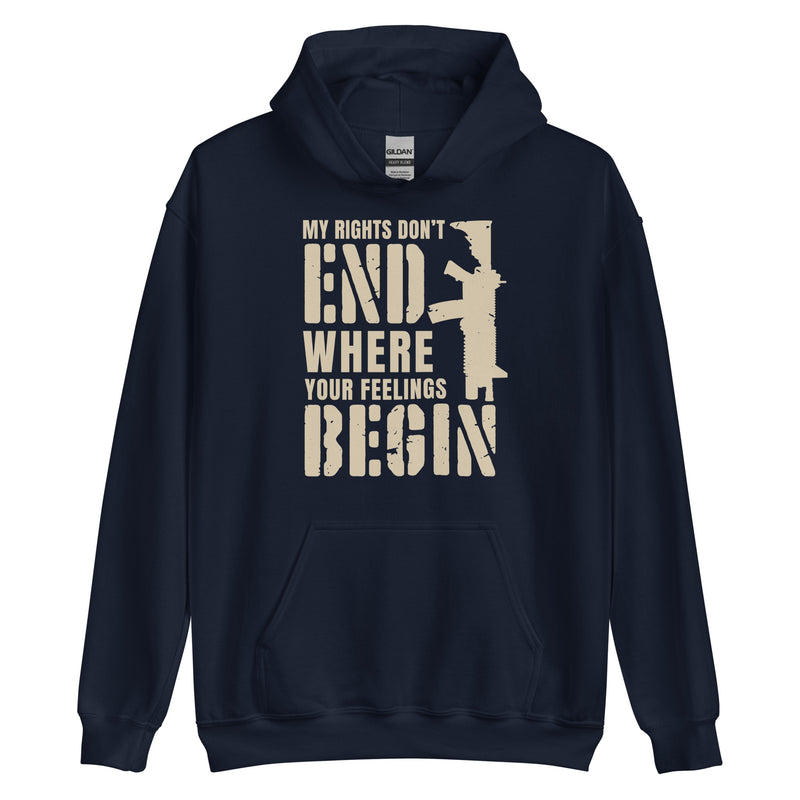 Load image into Gallery viewer, My Rights Don't End Where You're Feelings Begin- Unisex Hoodie