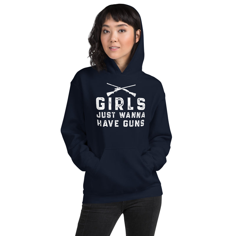 Load image into Gallery viewer, Girls Just Wanna Have Guns-Unisex Hoodie