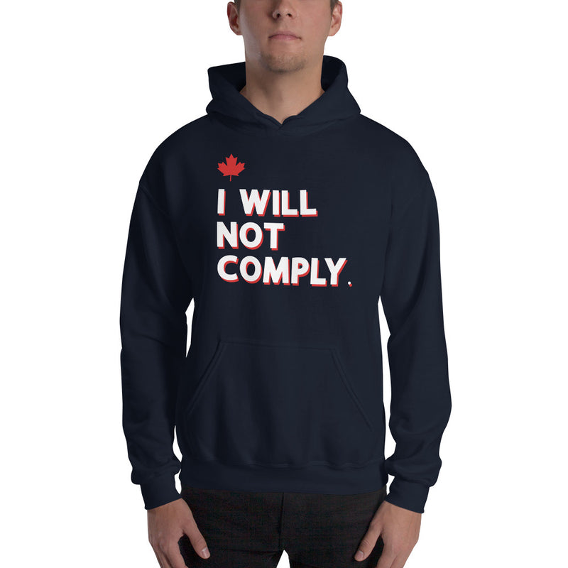 Load image into Gallery viewer, I Will Not Comply Maple Leaf-Unisex Hoodie