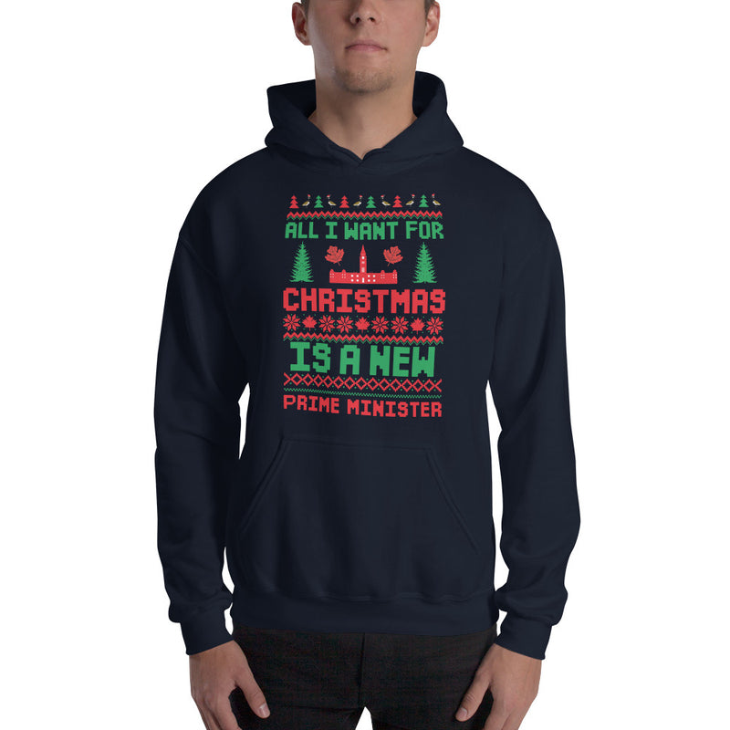 Load image into Gallery viewer, All I Want For Christmas Is A New Prime Minister Unisex Hoodie
