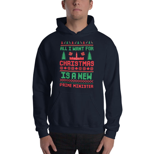 All I Want For Christmas Is A New Prime Minister Unisex Hoodie