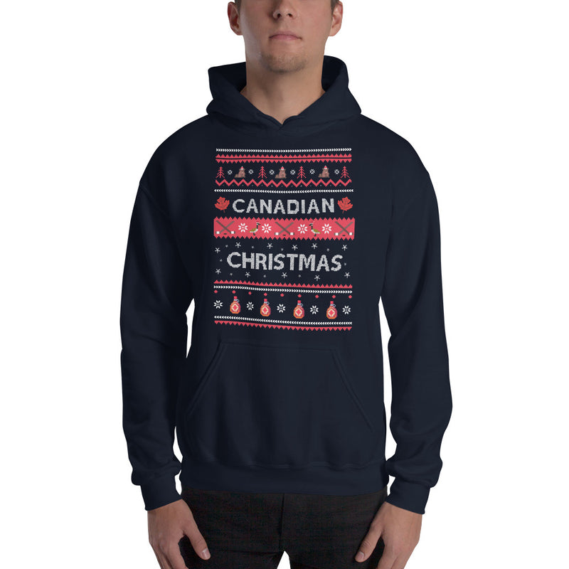 Load image into Gallery viewer, Canadian Christmas Unisex Hoodie