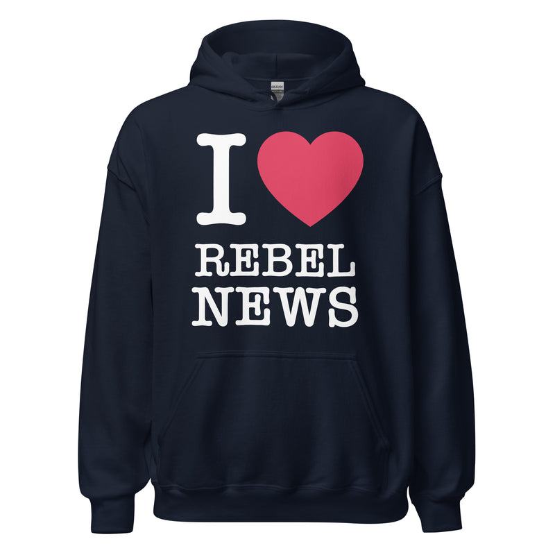 Load image into Gallery viewer, I Heart Rebel News- Unisex Hoodie