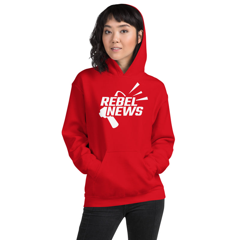 Load image into Gallery viewer, Rebel Bullhorn Logo Unisex Hoodie