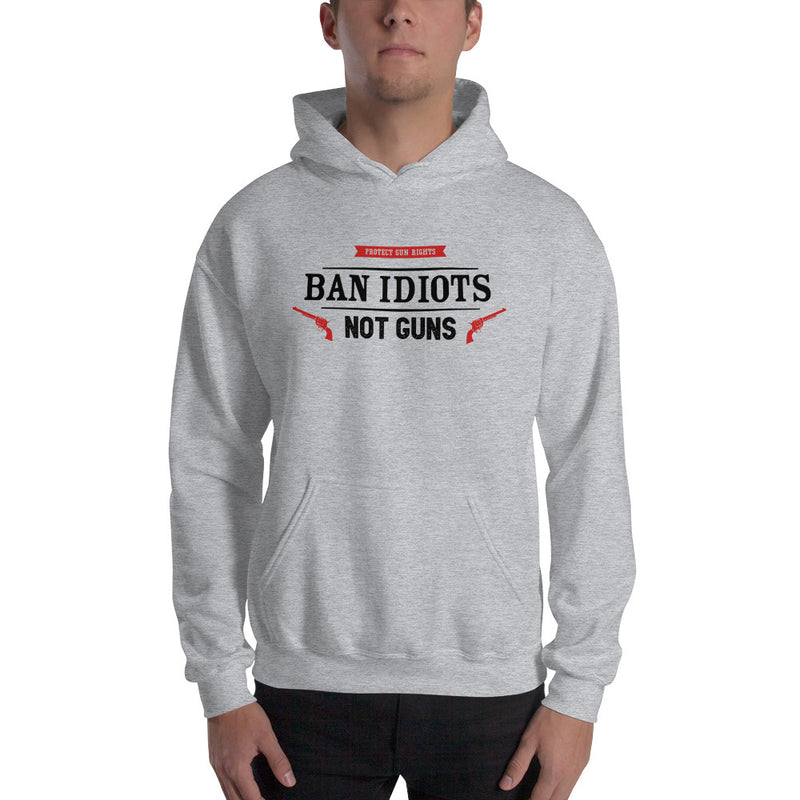 Load image into Gallery viewer, Ban Idiots Not Guns Unisex Hoodie