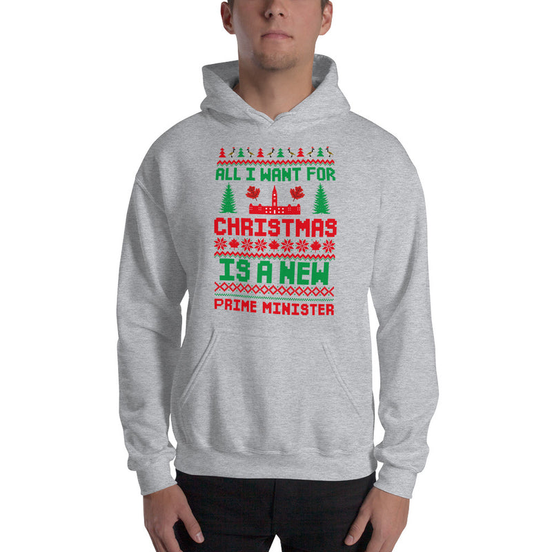 Load image into Gallery viewer, All I Want For Christmas Is A New Prime Minister Unisex Hoodie