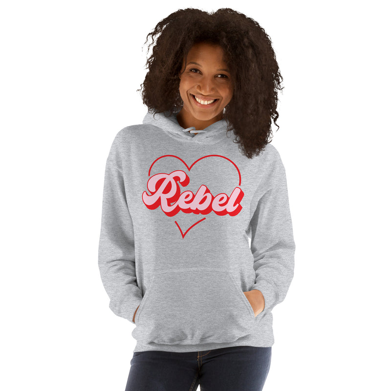 Load image into Gallery viewer, Rebel At Heart- Unisex Hoodie