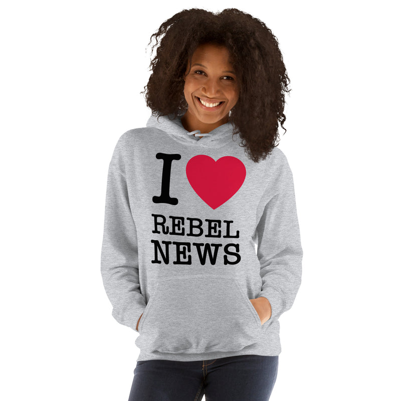 Load image into Gallery viewer, I Heart Rebel News- Unisex Hoodie