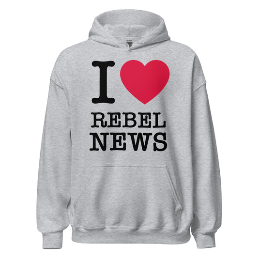 I Heart Rebel News- Unisex Hoodie