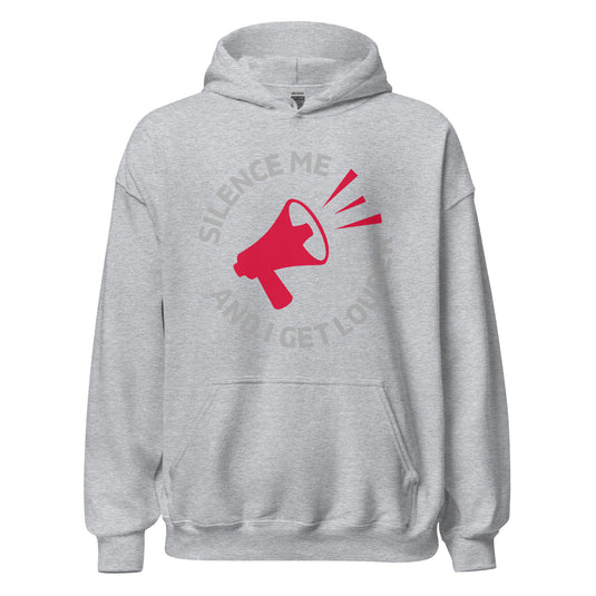 Silence Me and I Get Louder Rebel Horn- Unisex Hoodie