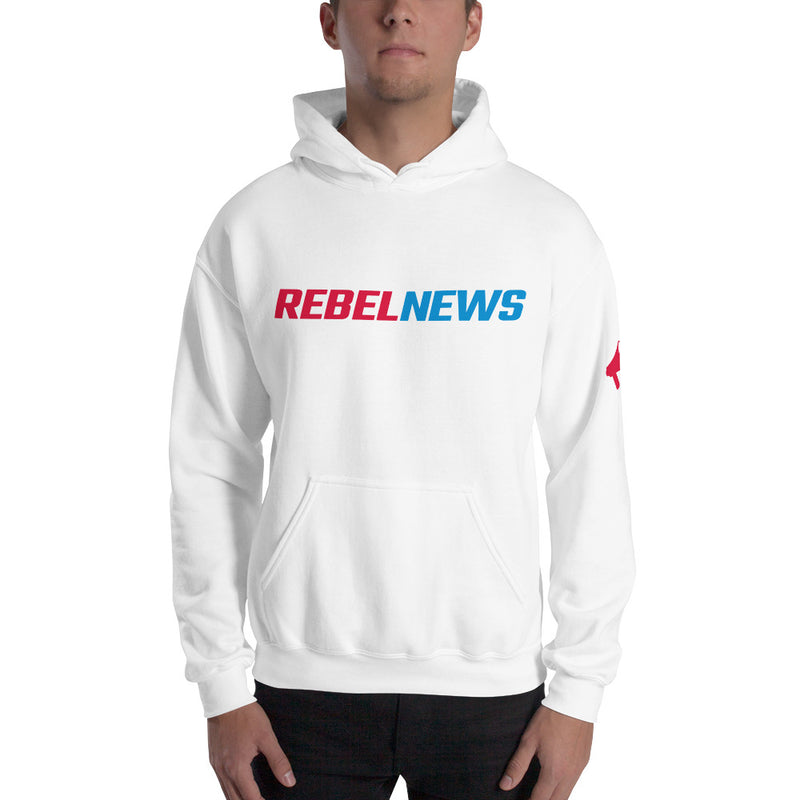 Load image into Gallery viewer, Rebel Typography Logo- Unisex Hoodie