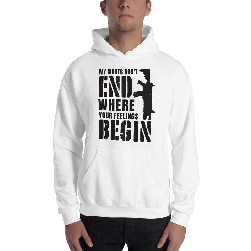 Load image into Gallery viewer, My Rights Don't End Where You're Feelings Begin- Unisex Hoodie