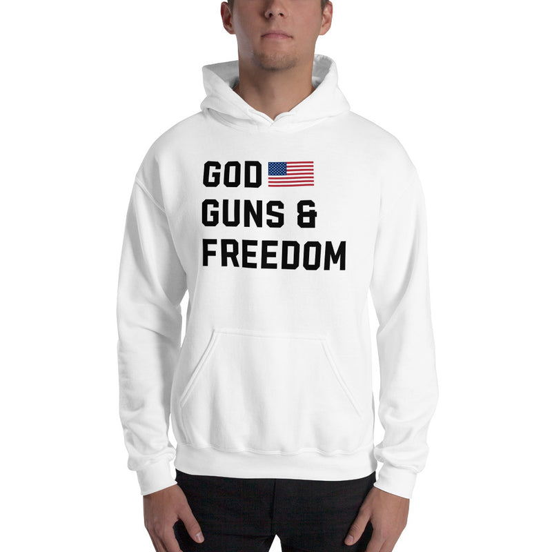 Load image into Gallery viewer, God, Guns & Freedom America-Unisex Hoodie