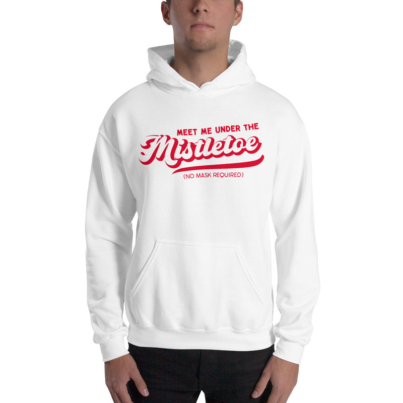 Load image into Gallery viewer, Retro Meet Me Under The Mistletoe (No Mask Required)- Unisex Hoodie