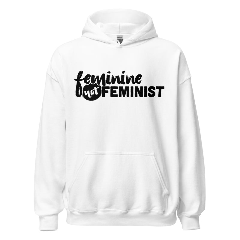 Load image into Gallery viewer, Feminine Not Feminist- Unisex Hoodie