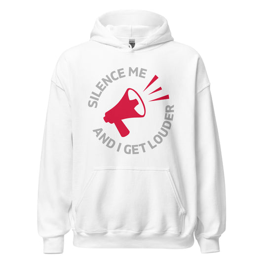 Silence Me and I Get Louder Rebel Horn- Unisex Hoodie