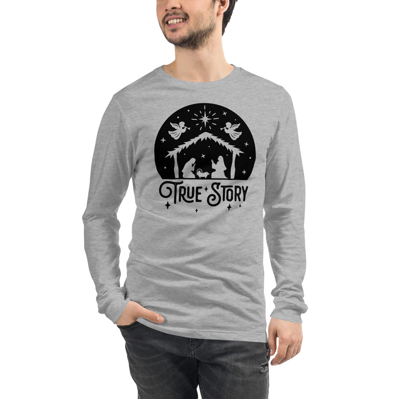 Load image into Gallery viewer, True Story Nativity Unisex Long Sleeve Shirt