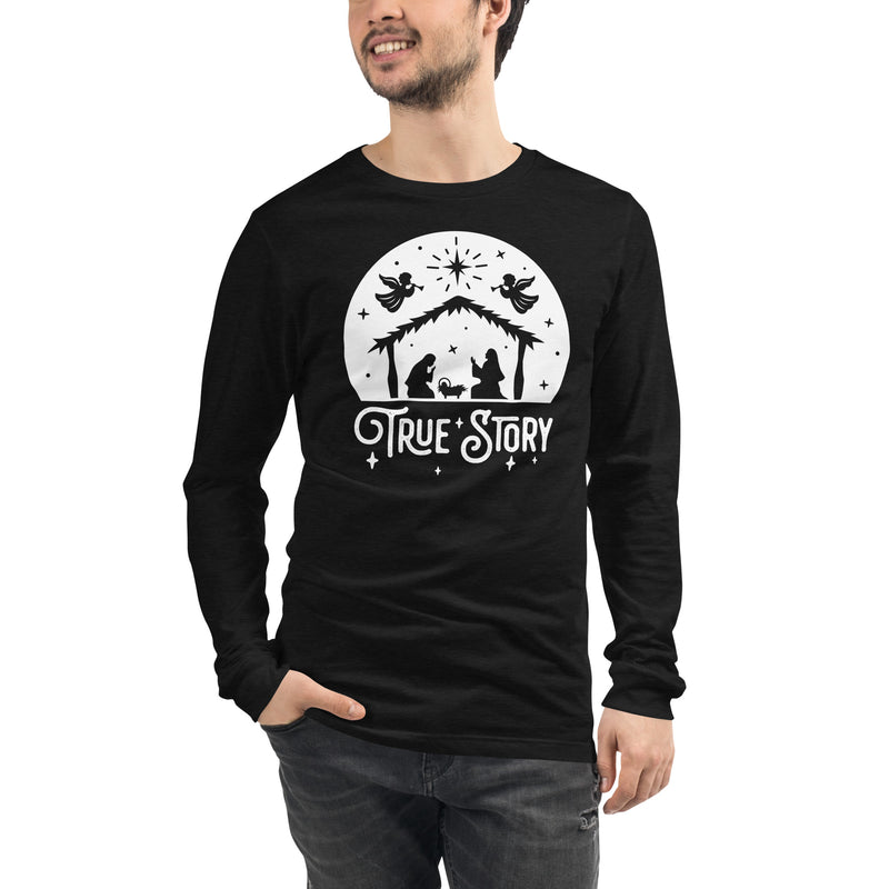 Load image into Gallery viewer, True Story Nativity Unisex Long Sleeve Shirt