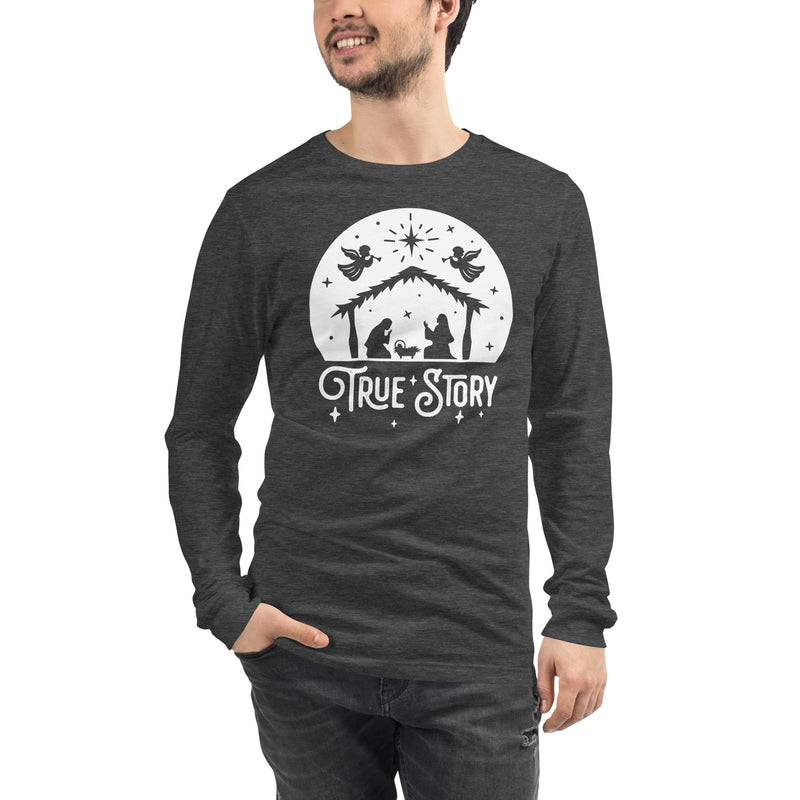 Load image into Gallery viewer, True Story Nativity Unisex Long Sleeve Shirt