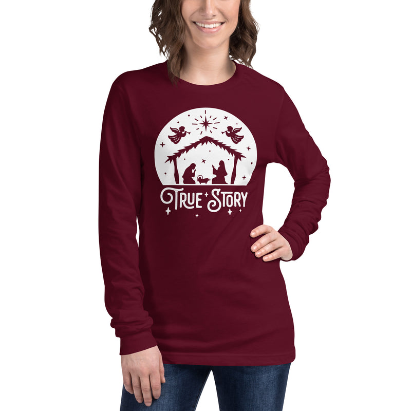 Load image into Gallery viewer, True Story Nativity Unisex Long Sleeve Shirt