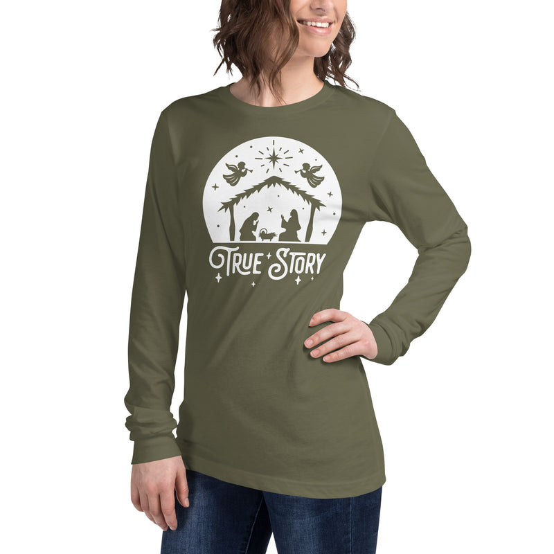 Load image into Gallery viewer, True Story Nativity Unisex Long Sleeve Shirt