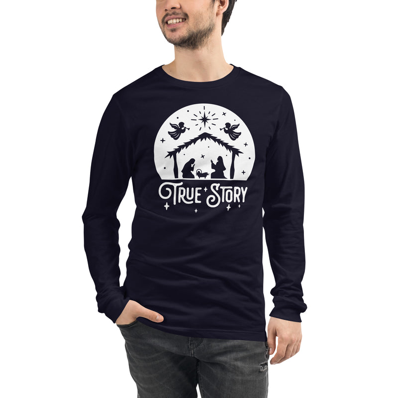 Load image into Gallery viewer, True Story Nativity Unisex Long Sleeve Shirt