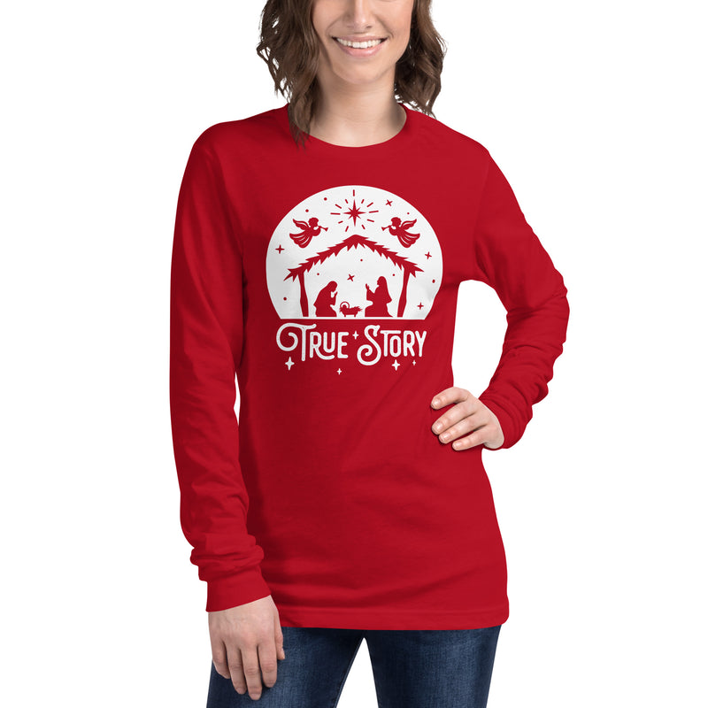 Load image into Gallery viewer, True Story Nativity Unisex Long Sleeve Shirt