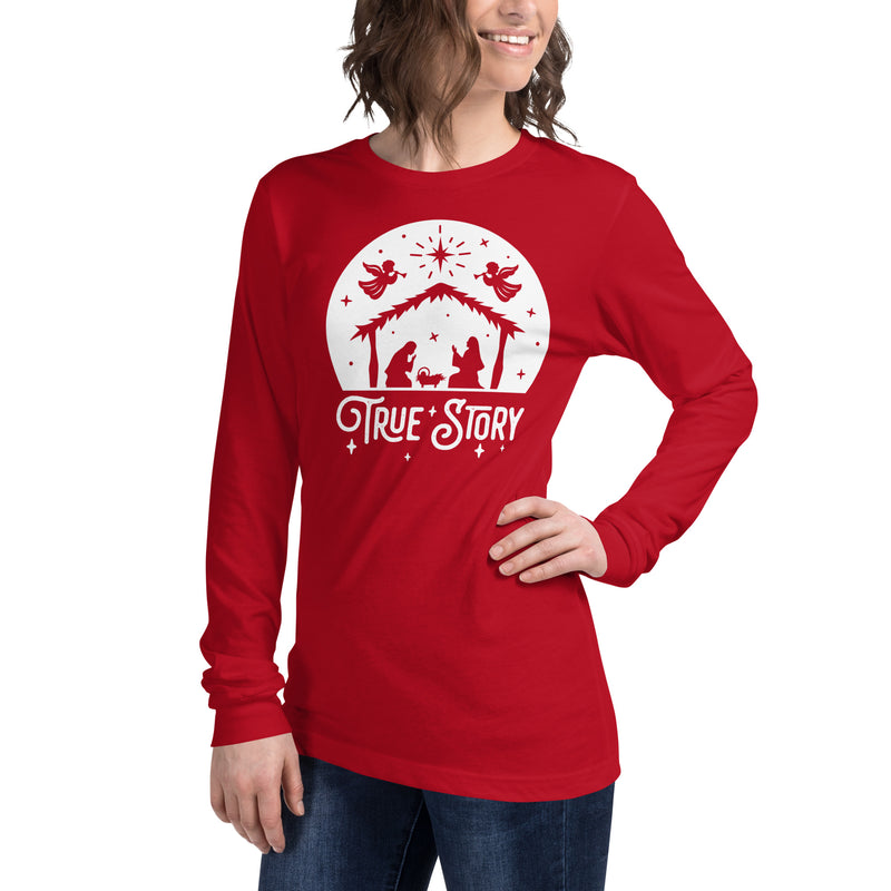 Load image into Gallery viewer, True Story Nativity Unisex Long Sleeve Shirt