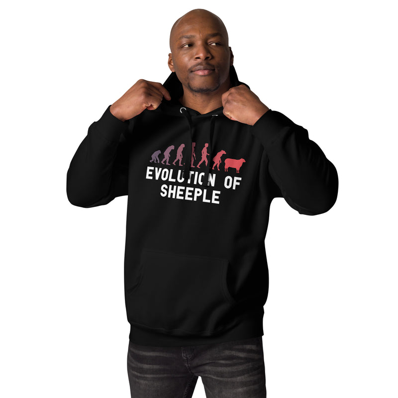 Load image into Gallery viewer, The Evolution of Sheeple-Unisex Hoodie