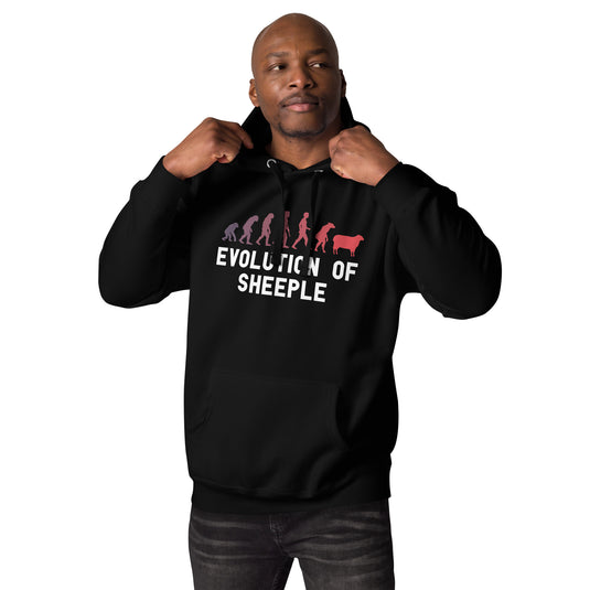 The Evolution of Sheeple-Unisex Hoodie