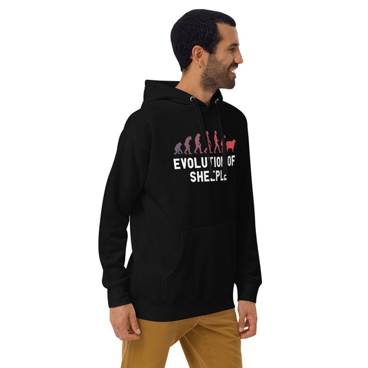The Evolution of Sheeple-Unisex Hoodie