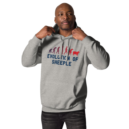 The Evolution of Sheeple-Unisex Hoodie