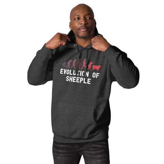 The Evolution of Sheeple-Unisex Hoodie